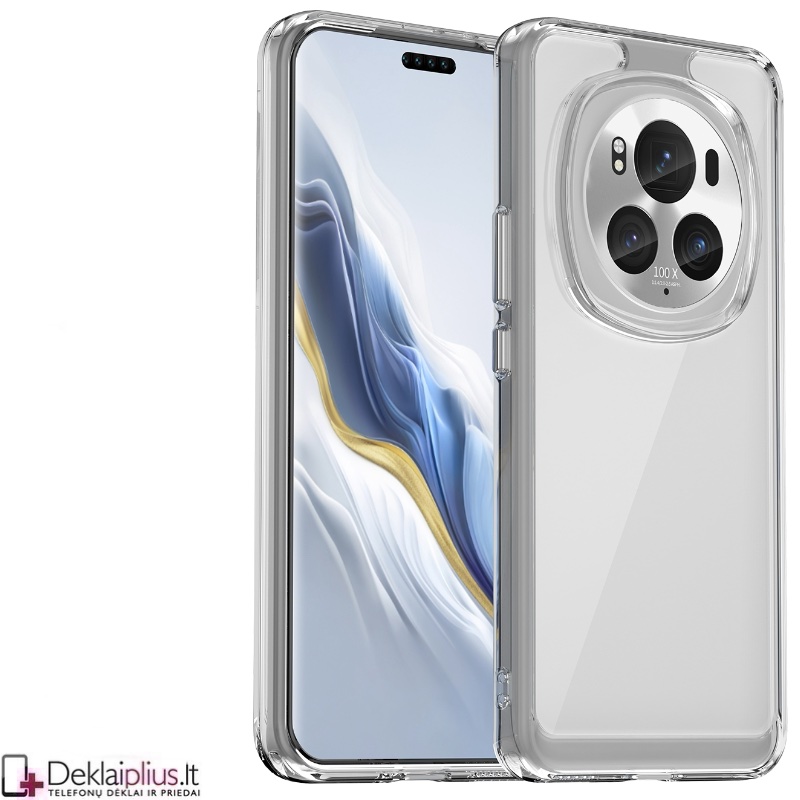 Silikoninis dėklas su kameros apsauga 2.0 mm storio - permatomas (Huawei Honor Magic 6 Pro) Silikoninis dėklas su kameros apsauga 2.0 mm storio - permatomas (Huawei Honor Magic 6 Pro)